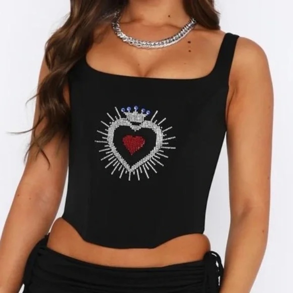 GOODBYE LOVER BUSTIER BLACK